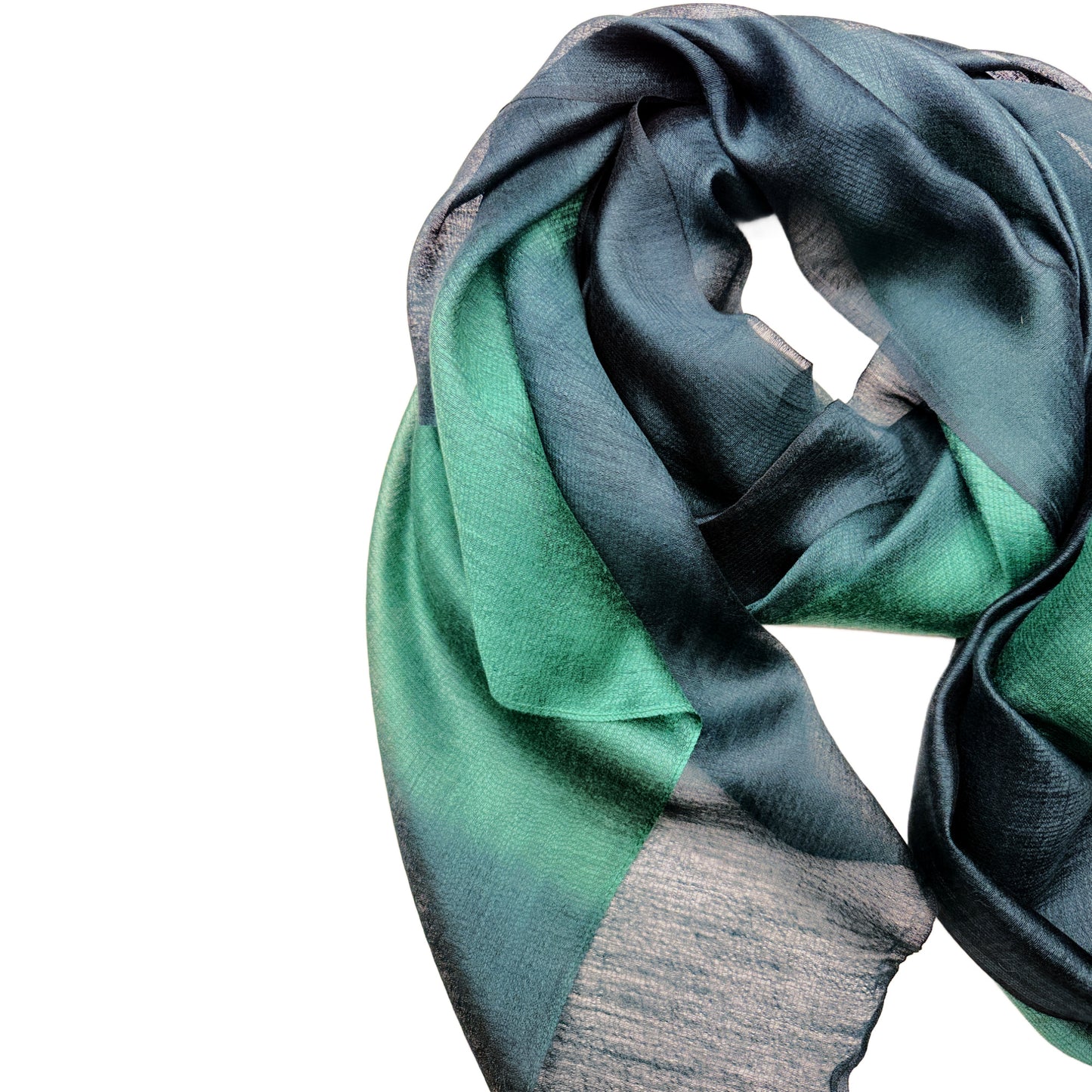 Terra Scarf Silk Wool | Gradient Ombré Scarf