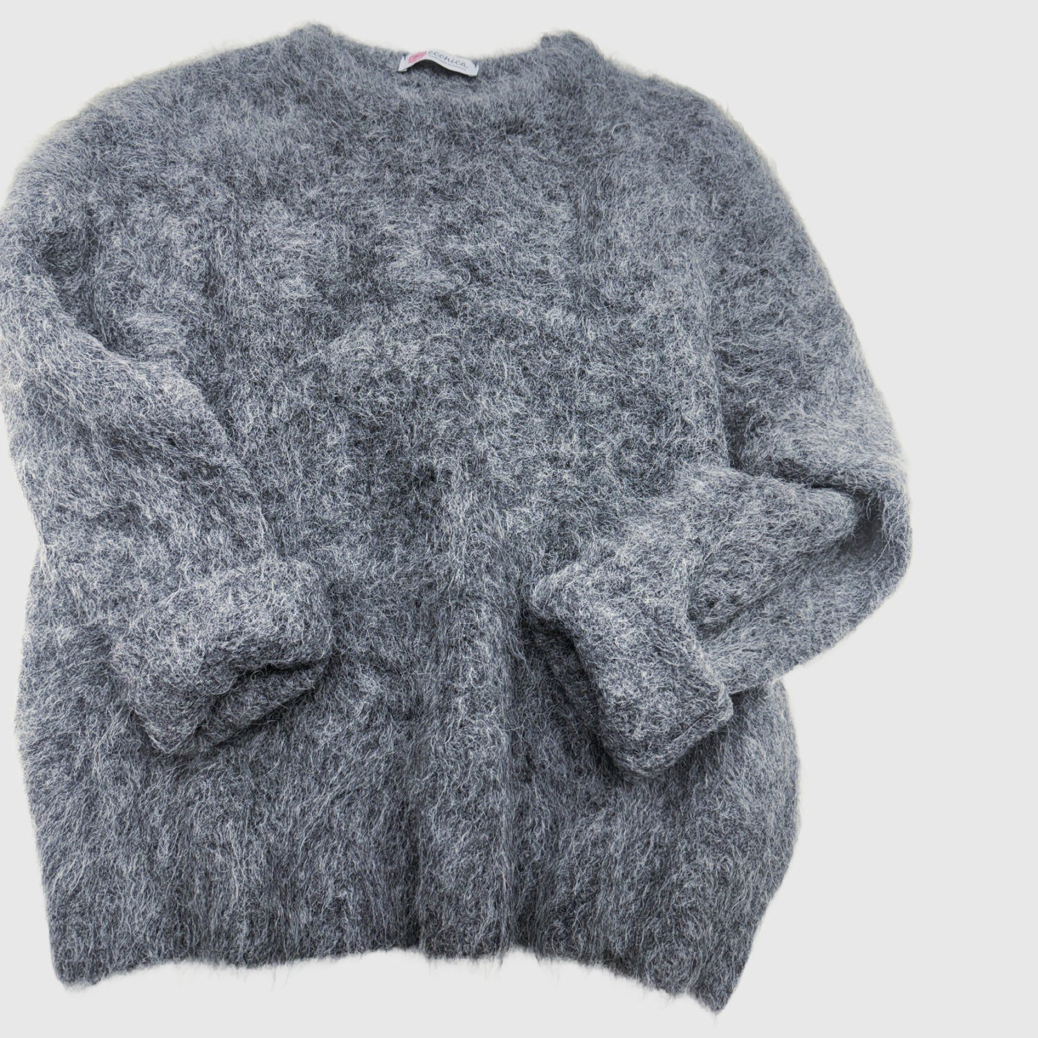 Pastel Alpaca Wool Sweater Natural Wool knitwear – econica