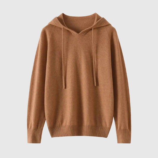 100% Cashmere knit hooded top | 14 Colors
