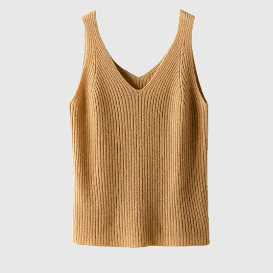 Cashmere knit tank top | Women’s knitwear