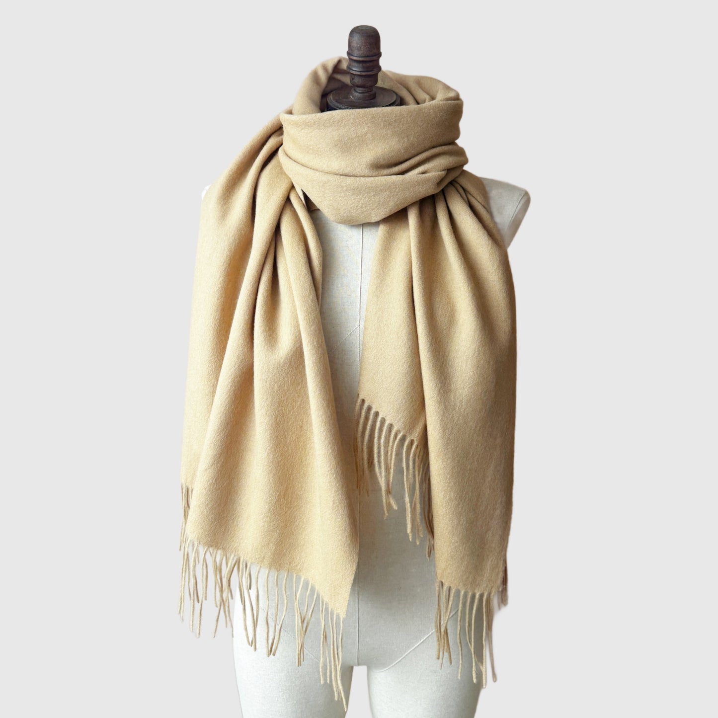 Natural Lambswool scarf | 16 Colors | Wool Scarves and Shawls by Econica