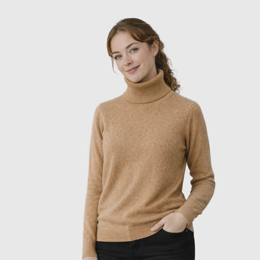 Merino wool turtleneck top | 14 Colors | Women’s wool knitwear
