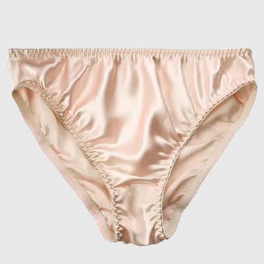Blush Silk Bikini Brief S/M | Clearance