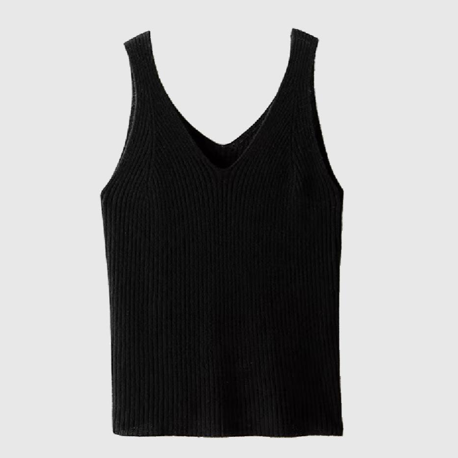 Cashmere knit tank top | Women’s knitwear