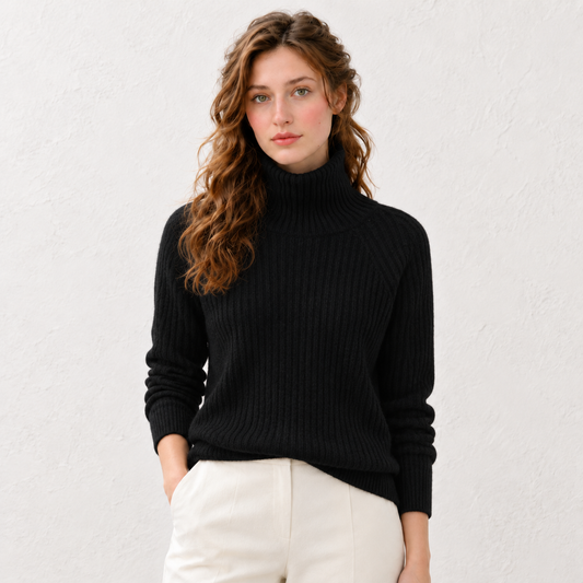 Merino Wool Turtleneck Sweater