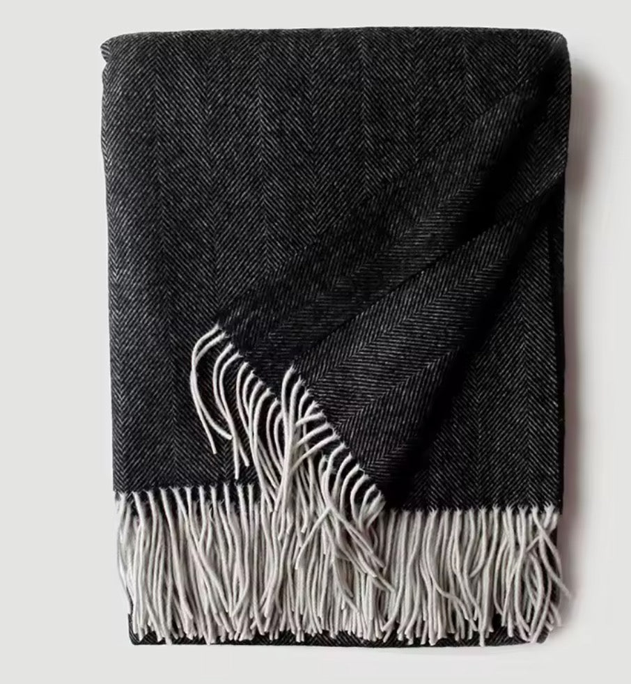 Merino wool blanket throw | 14 Colors