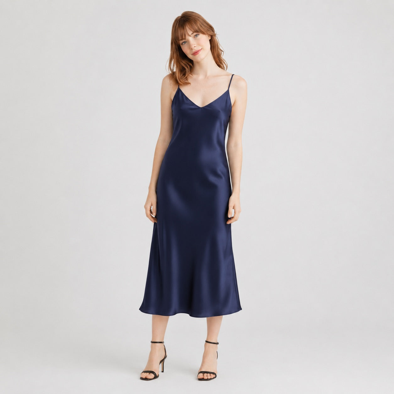 Natural Silk Long Slip Dress | 12 Colors | Women’s loungewear
