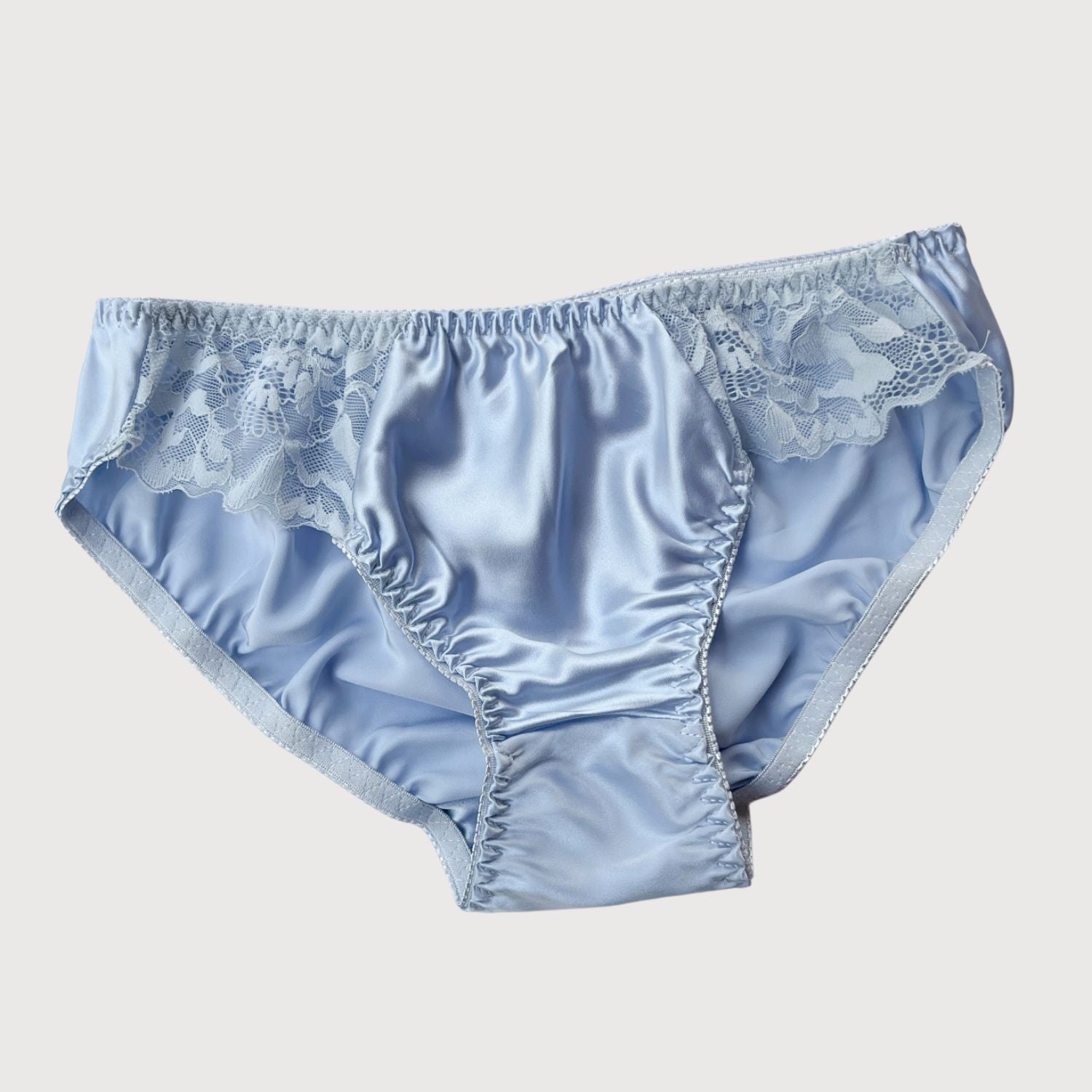 3PCS Lacy Panty With Silk Crotch blue-w05 M