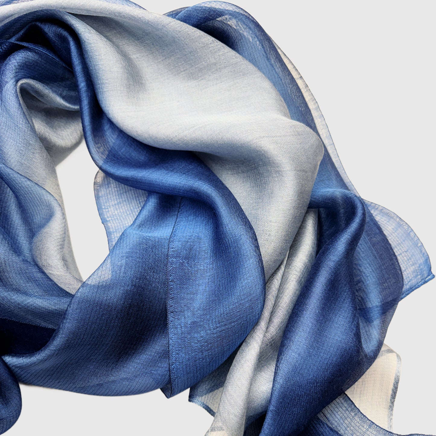 Neptune Scarf Silk Wool | Gradient Ombré Scarf
