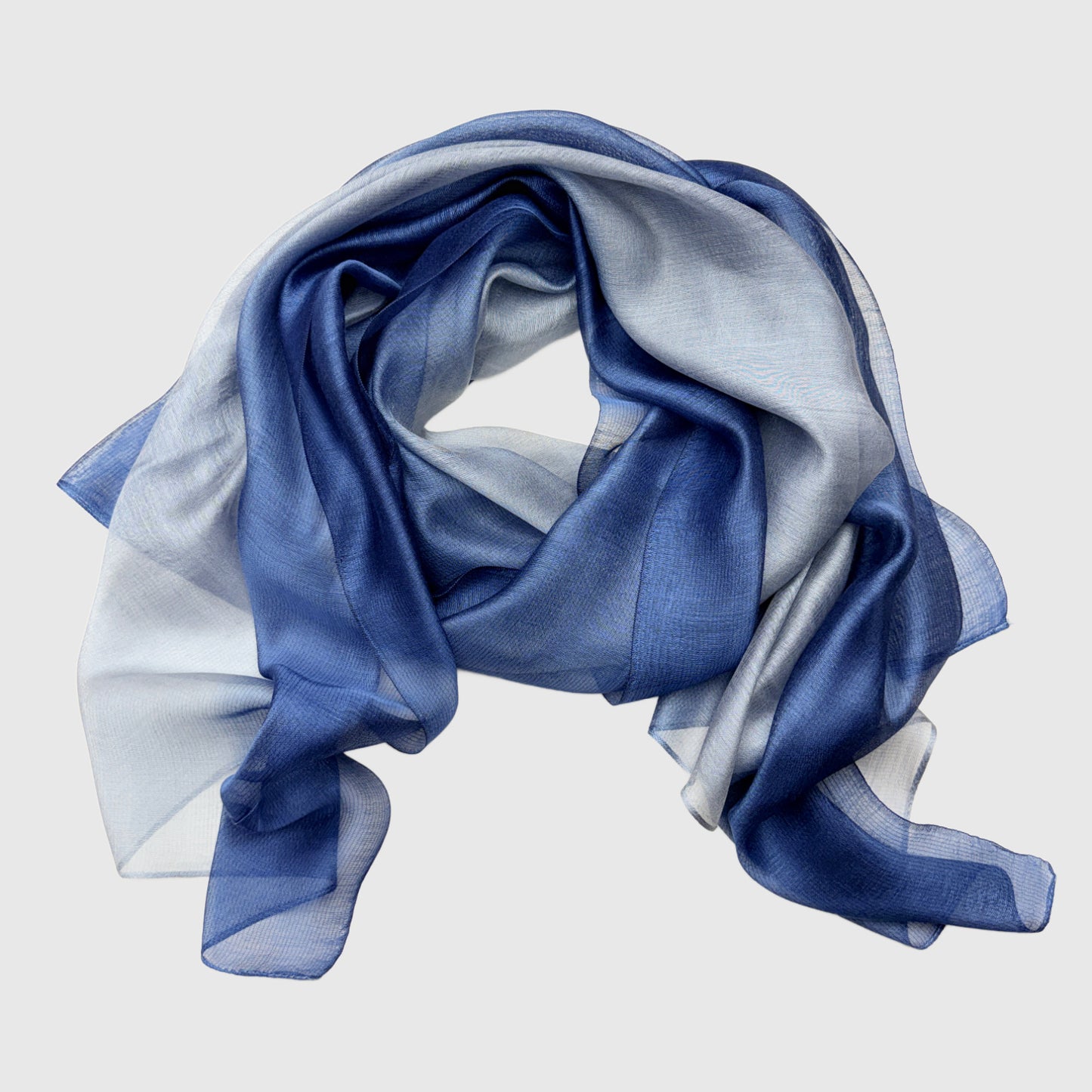 Neptune Scarf Silk Wool | Gradient Ombré Scarf