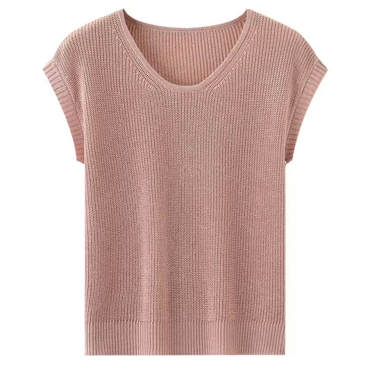 Linen knit sleeveless top | 6 Colors | Women’s linen knitwear
