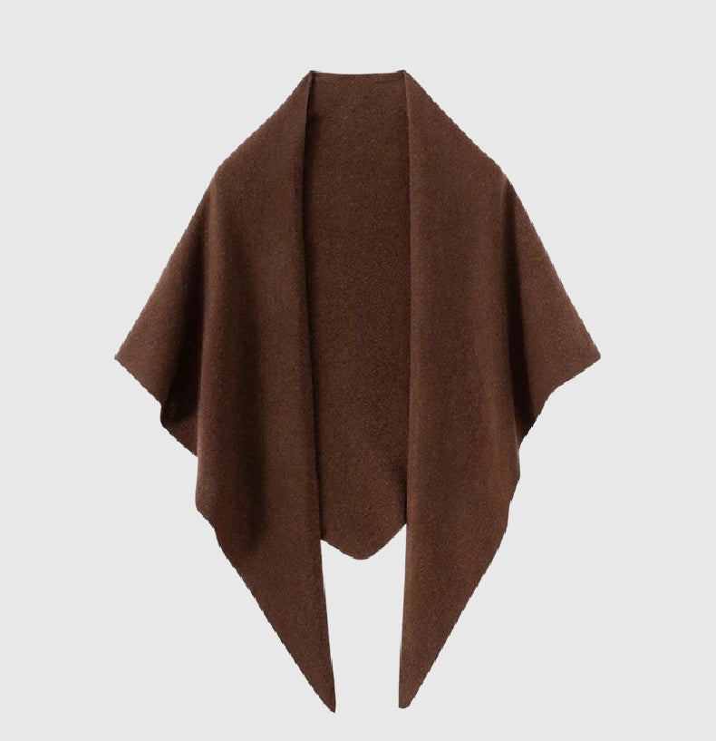 Triangle Cashmere Shawl | Long cashmere neck wrap | 4 Colors