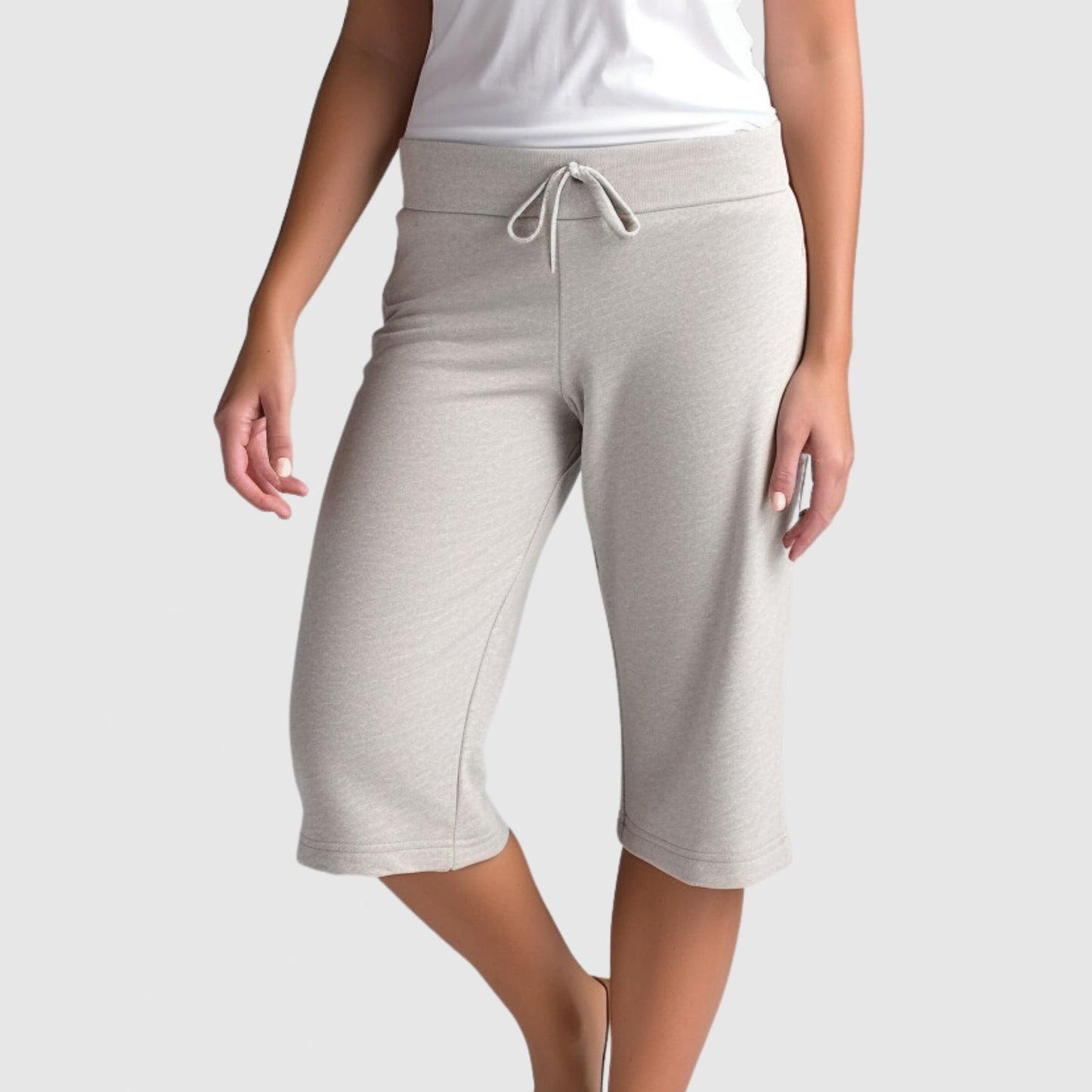 cropped sweatpants organic cotton fleece