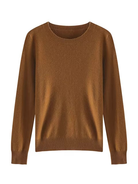 Fine cashmere crewneck top | 18 Colors | Cashmere women's sweater