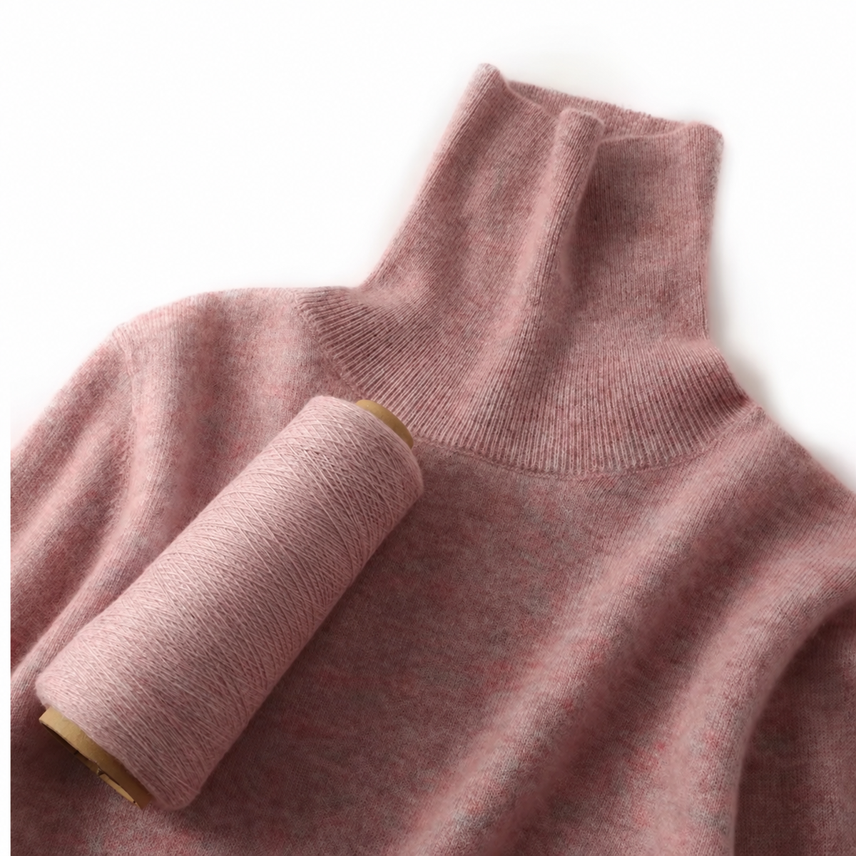 100% Pure Cashmere Turtleneck Sweater