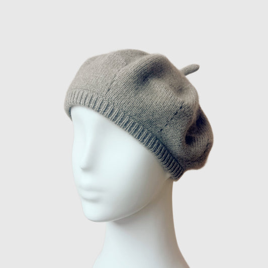 Cashmere knit french beret | 5 Colors | Cashmere accessories