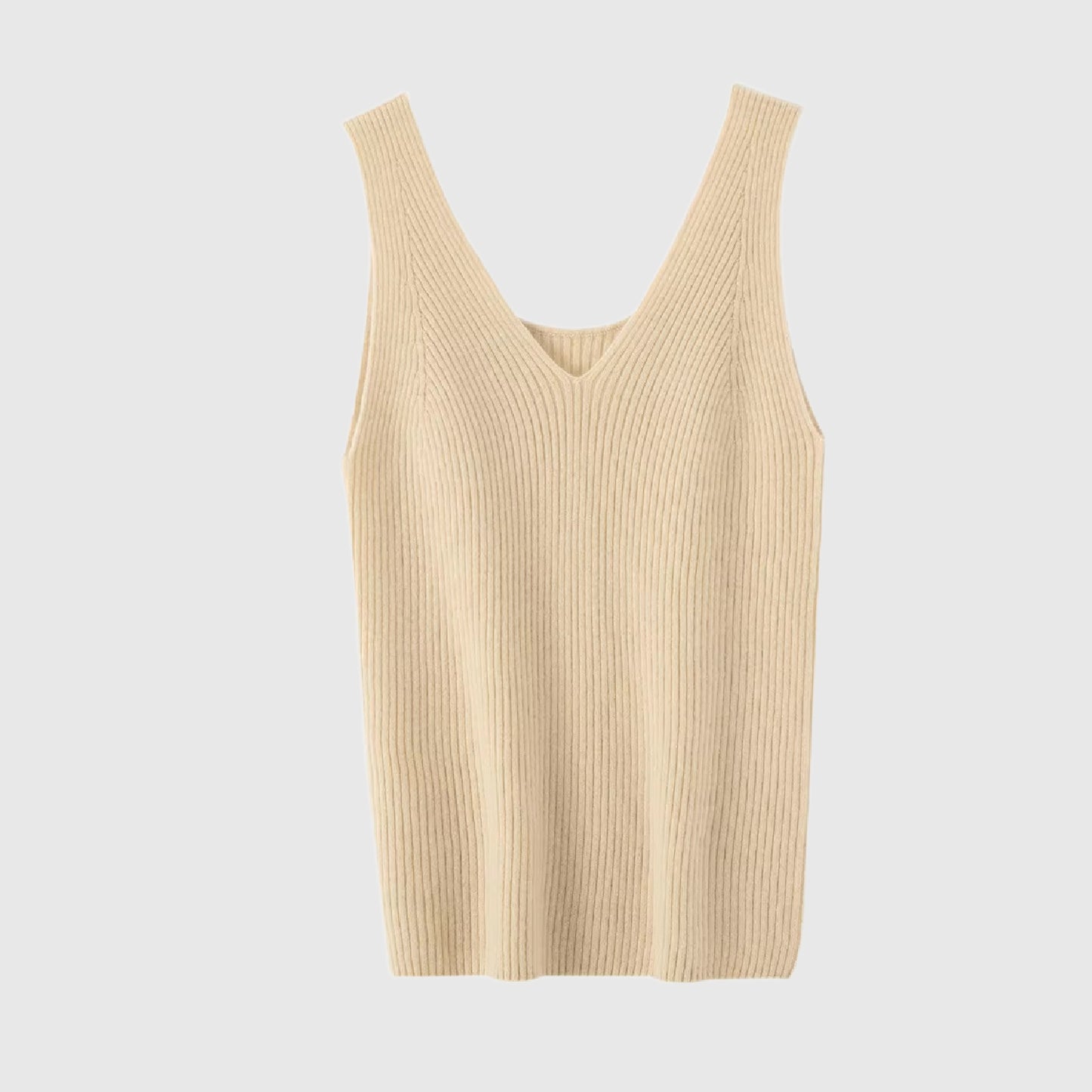 Pure Cashmere Sleeveless Top | Women’s cashmere knitwear