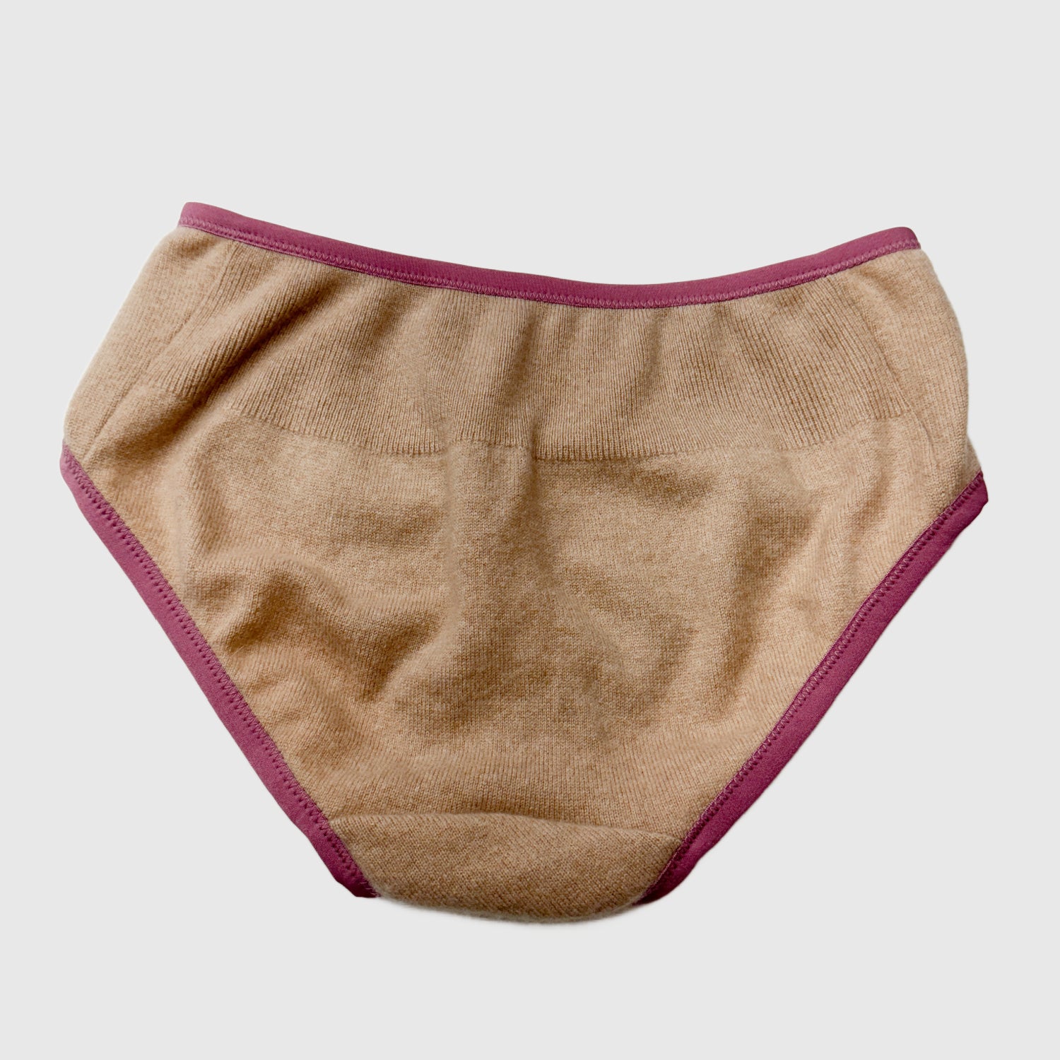 beige cashmere underwear