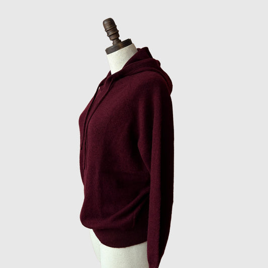 Cashmere knit hooded top | 15 Colors