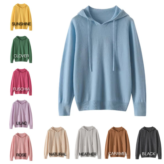 Light Cashmere summer hoodie | 15 Colors