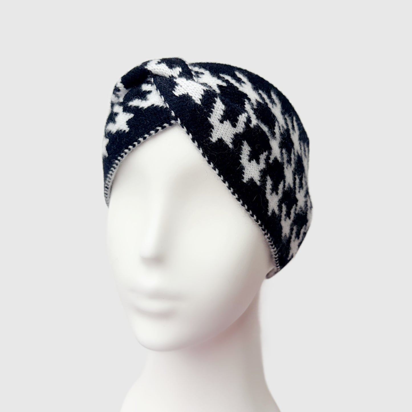 Cashmere double knit twisted headband | Cashmere accessories by Econica