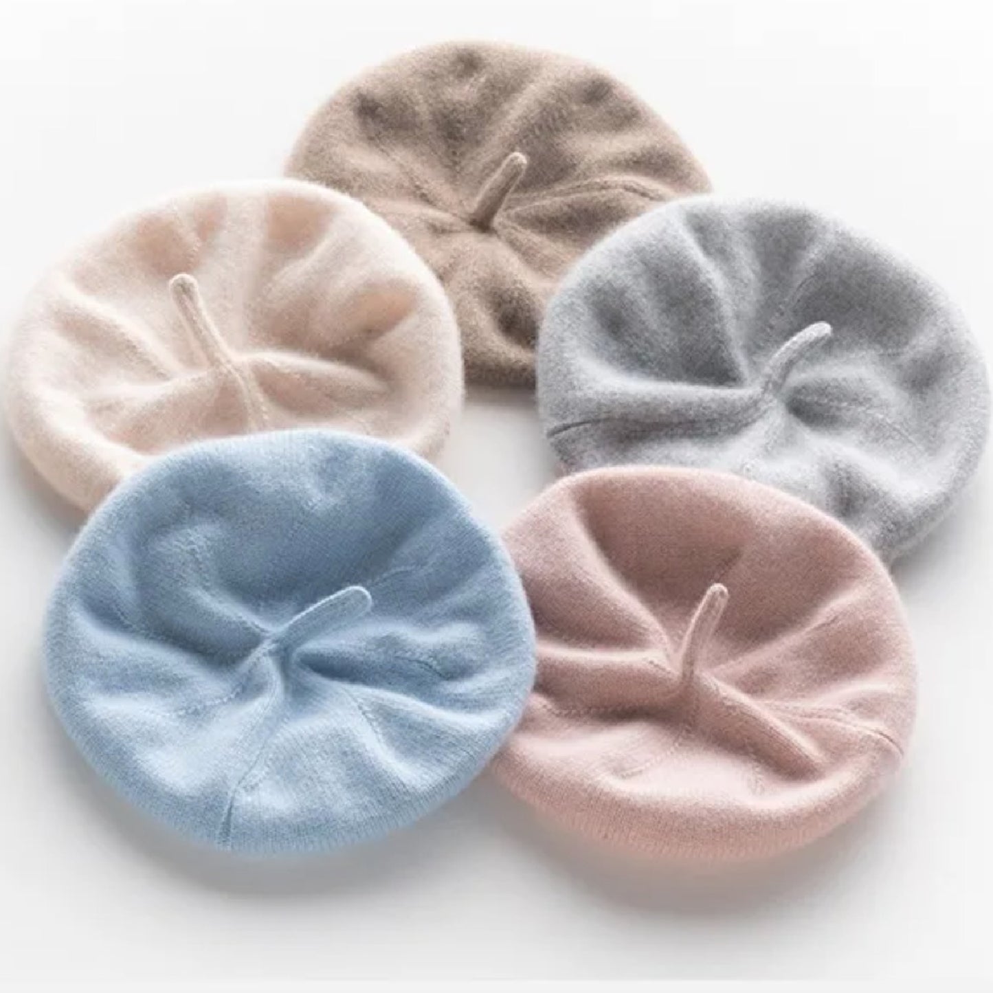 Cashmere knit french beret | 5 Colors | Cashmere accessories