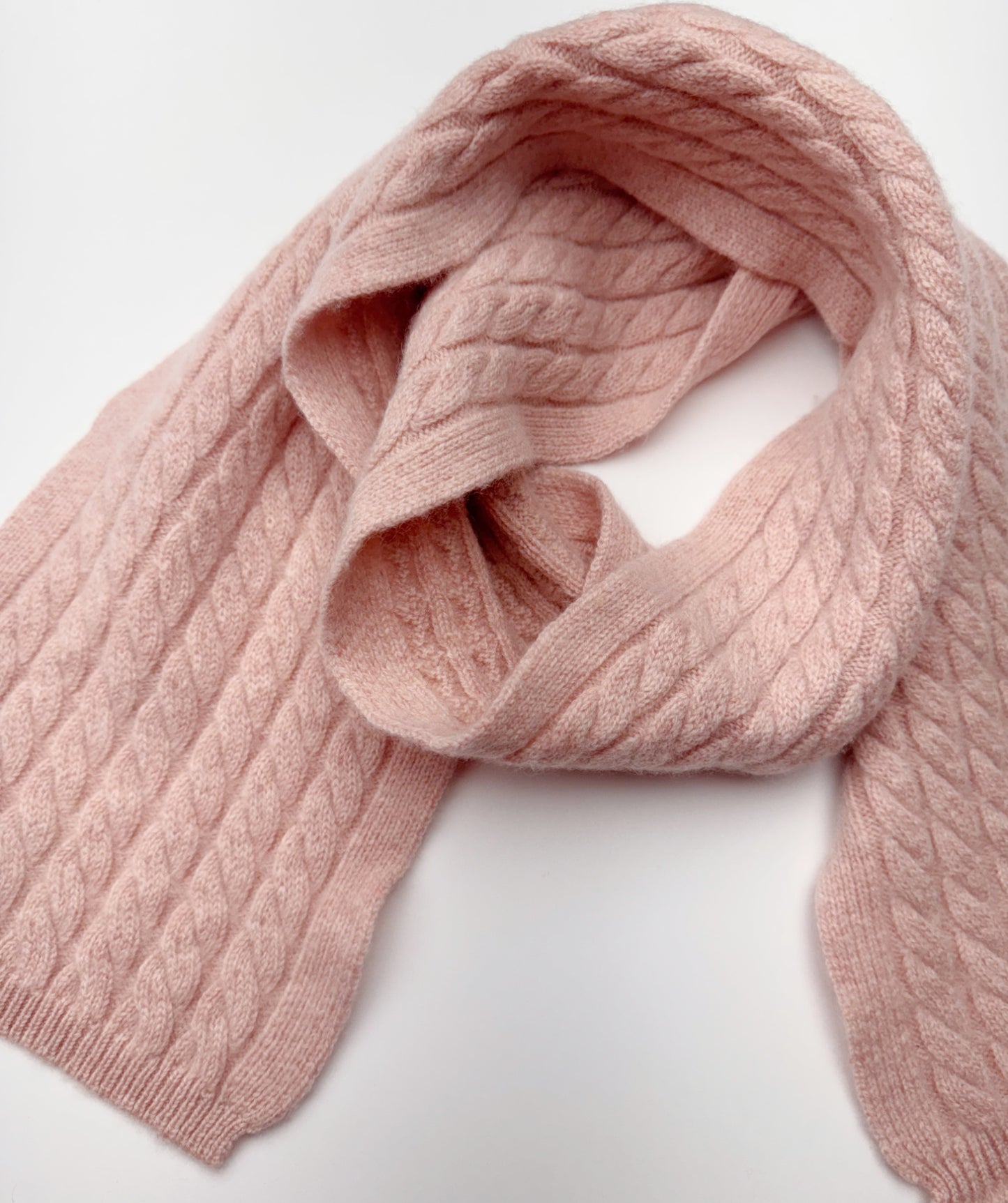 Cashmere cable knit skinny scarf | 5 Colors | Cashmere scarves and wraps by Econica