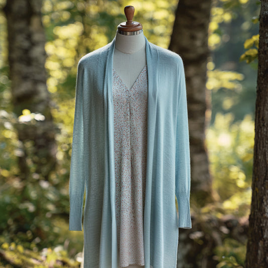 Long Cashmere Cardigan Open Style | 4 Colors | Women’s cashmere knitwear