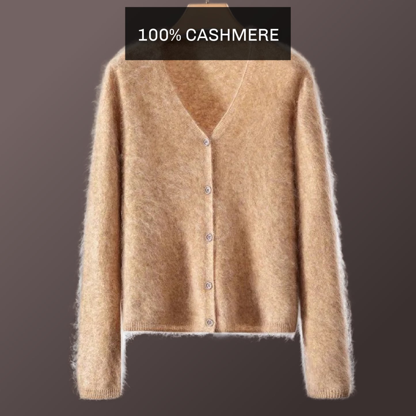Brushed cashmere cardigan | 11 Colors