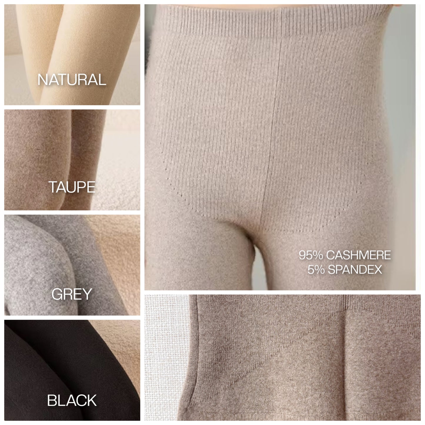 High-waist cashmere leggings | Lounge or Jogging Pants | Women’s knitwear