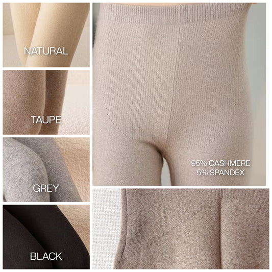 High-waist cashmere leggings | Lounge or Jogging Pants | Women’s knitwear