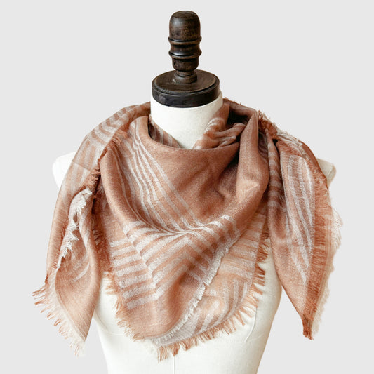 brown cashmere scarf shawl