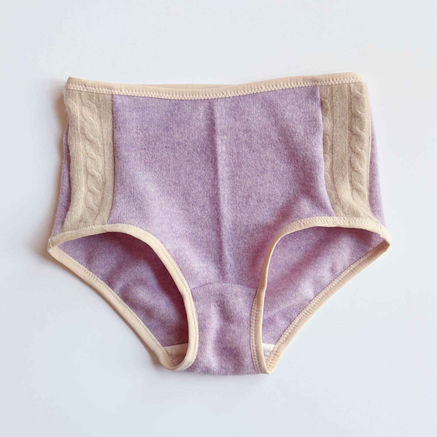 High Waisted Cashmere underwear French brief Large | Ready to ship