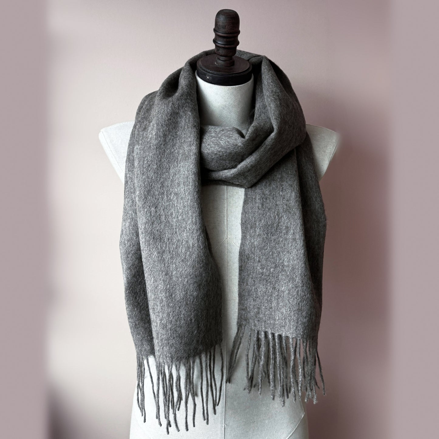 Natural Lambswool scarf | 16 Colors | Wool Scarves and Shawls by Econica