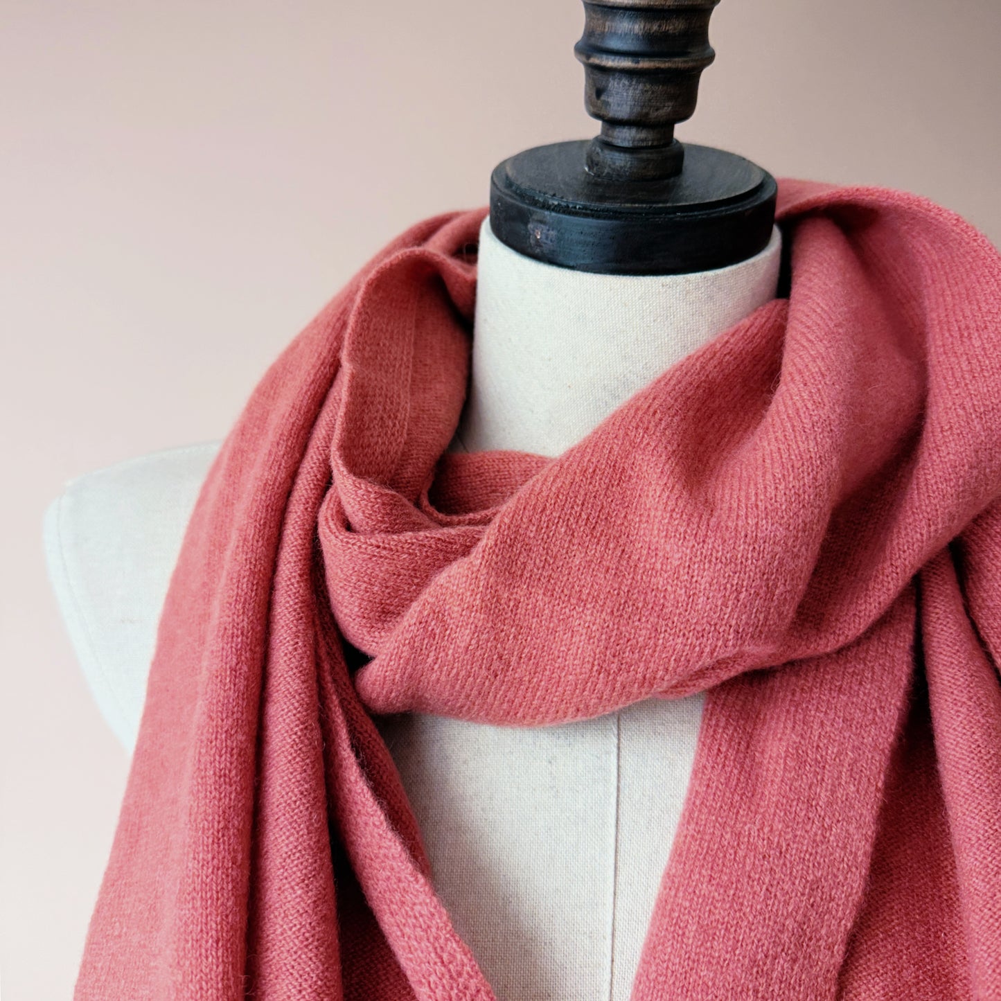Rose Clay Cashmere scarf | Cashmere scarves and wraps by Econica