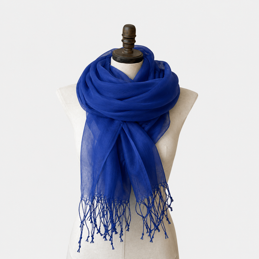 Natural Summer Linen Scarf