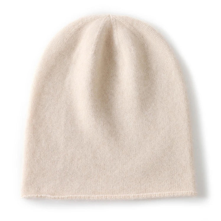 Thin Cashmere beanie with rolled hem | 8 Colors