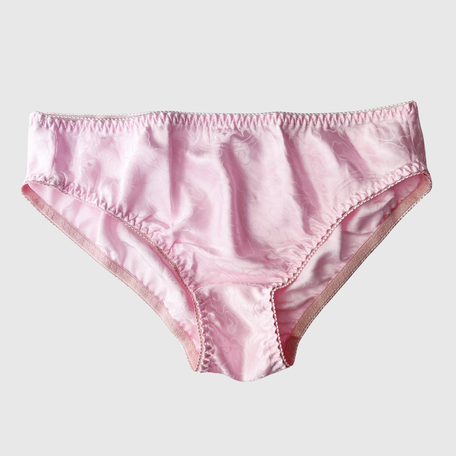 light Pink Silk bikini underwear, made in Canada silk lingerie