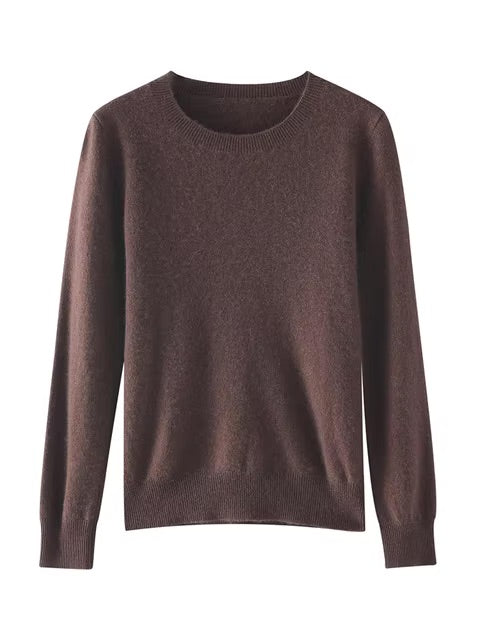 Fine cashmere crewneck top | 18 Colors | Cashmere women's sweater