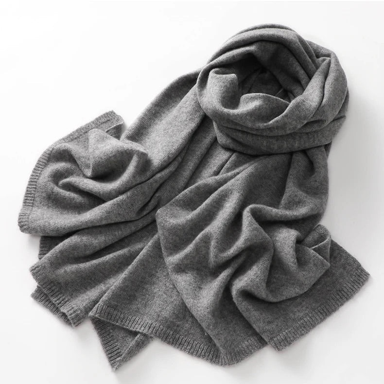 grey cashmere scarf