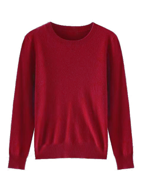 Fine cashmere crewneck top | 18 Colors | Cashmere women's sweater