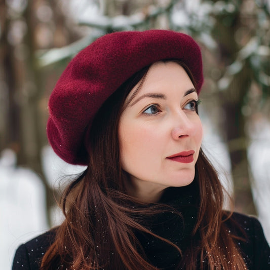 Felted Wool Beret | French Wool Hat | 20 + colors