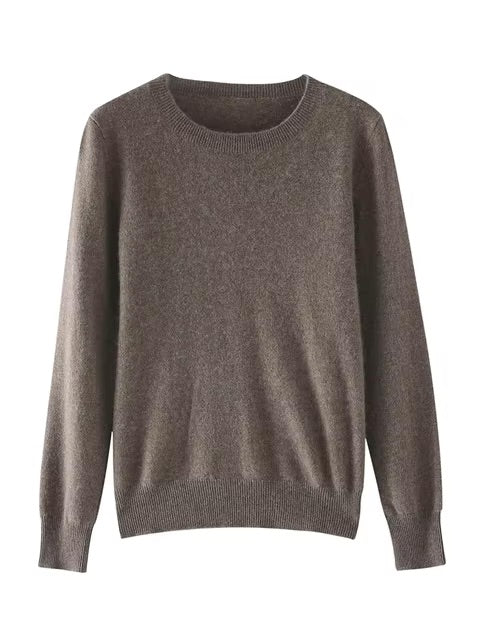 Fine cashmere crewneck top | 18 Colors | Cashmere women's sweater