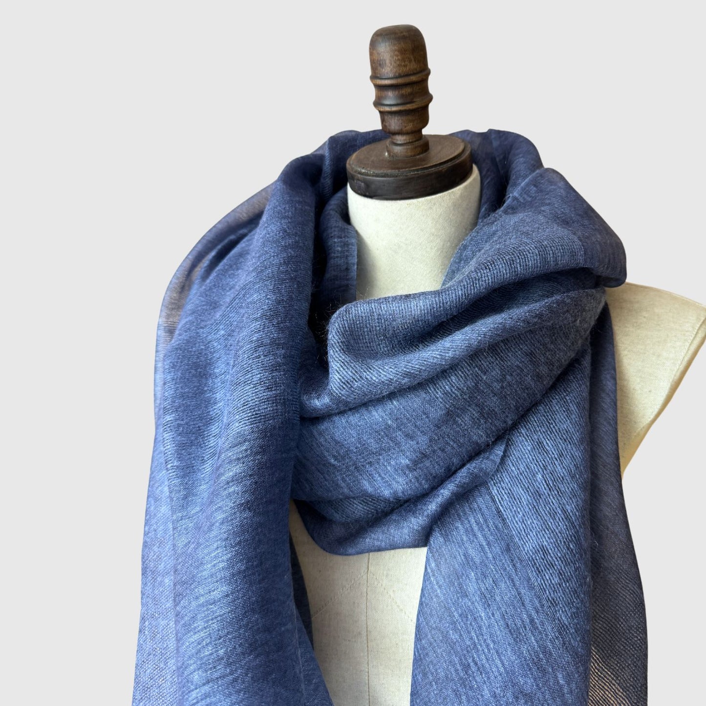 blue denim silk scarf