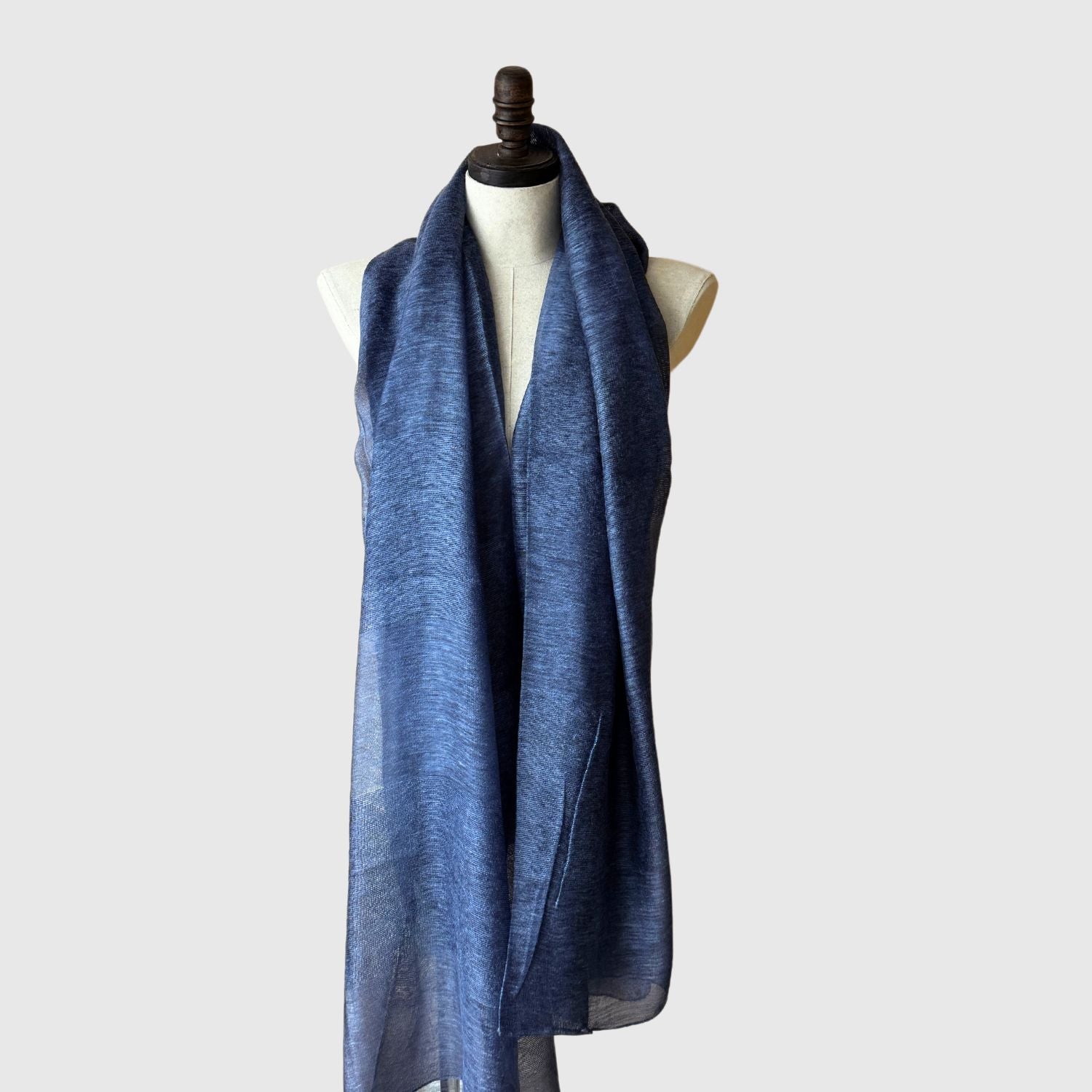 Large silk wool shawl