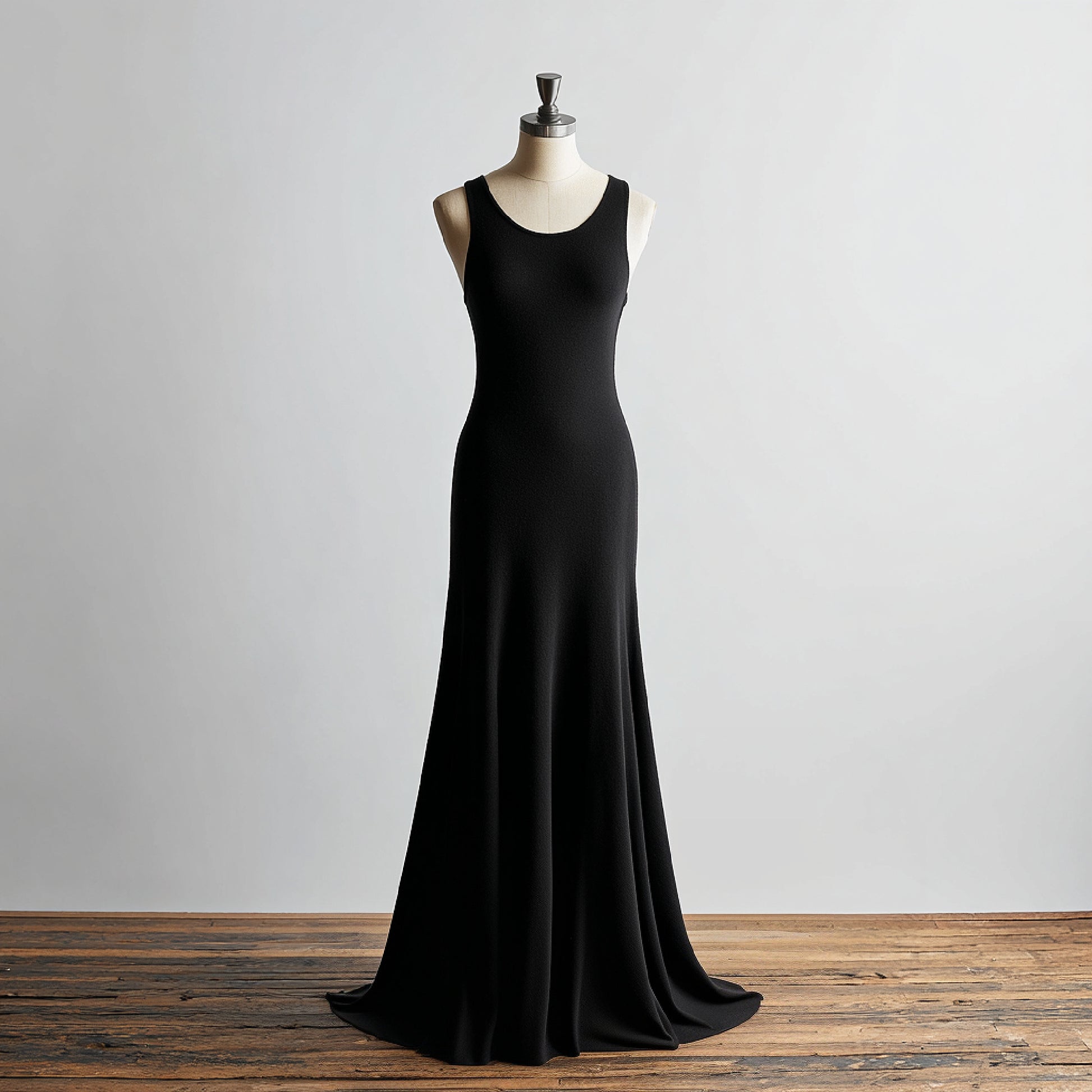 merino wool long dress made in Canada
