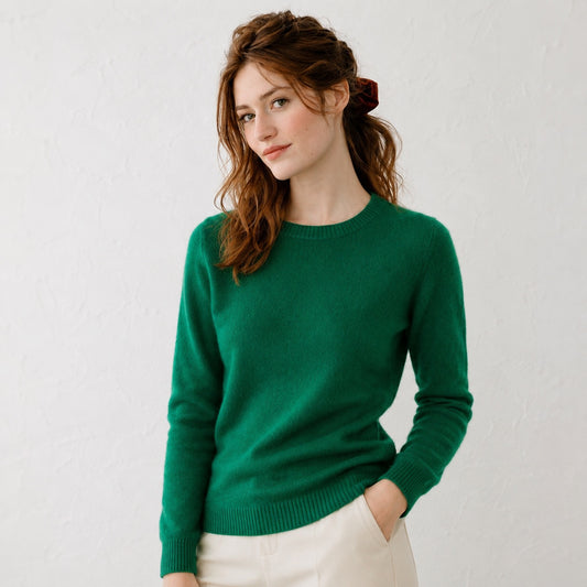 Crewneck merino wool knit sweater | 16 Colors | Women’s knitwear