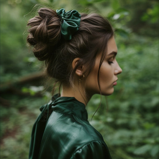 silk satin scrunchie