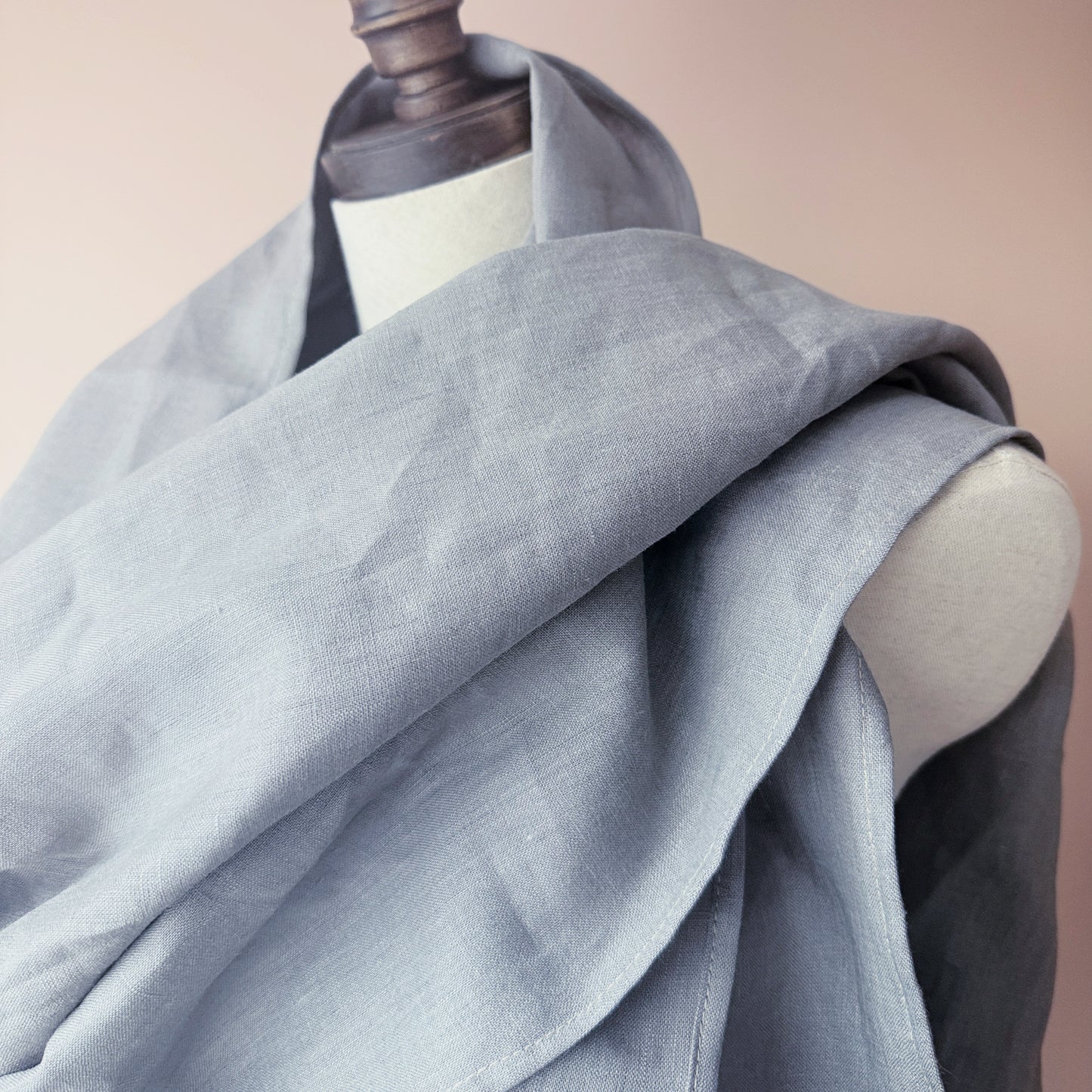 Oversized pure linen shawl | Handmade in Canada