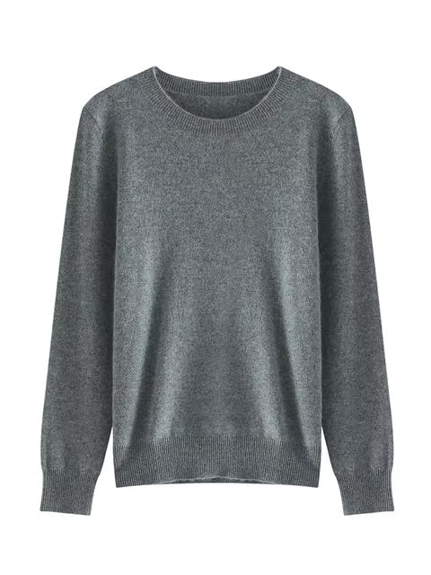 Fine cashmere crewneck top | 18 Colors | Cashmere women's sweater